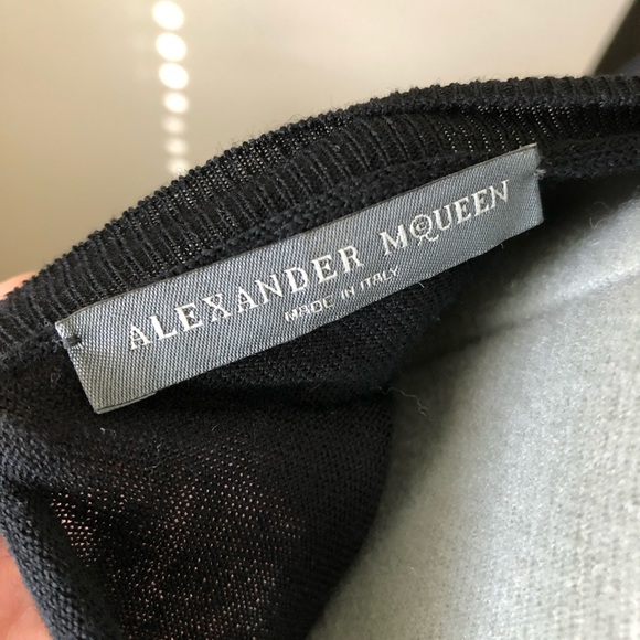 Alexander McQueen Black Wool Sleeveless Top - Picture 3 of 4